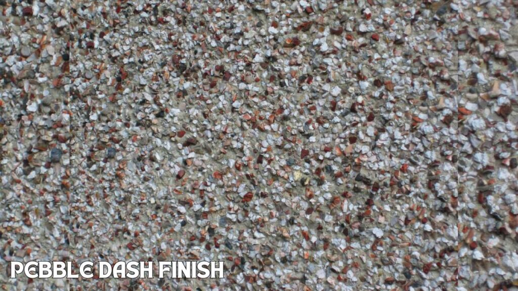 Pebble dash finish